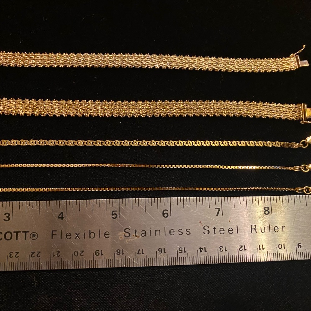 Gold Over Solid Sterling Silver Bracelets - image 4